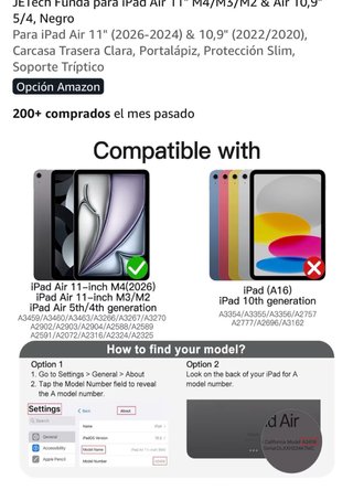 Funda para iPad Air 11 y 10,9