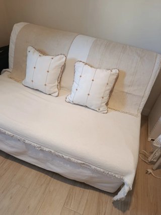 Sofá cama blanco IKEA LYCKSELE 2 plazas