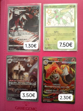 Cartas Pokémon variadas