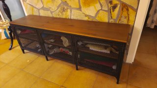 Conjunto muebles Ikea madera y metal