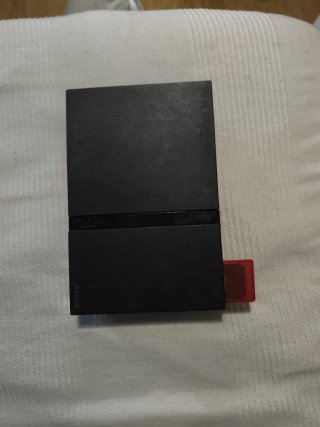 PS2 Slim Negra + Memoria + 2 Mandos