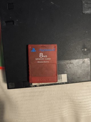 PS2 Slim Negra + Memoria + 2 Mandos