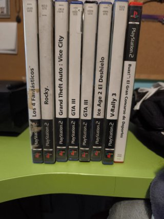 PS2 Slim Negra + Memoria + 2 Mandos