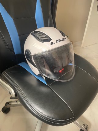 Casco Moto LS2 Airflow Blanco Talla XL