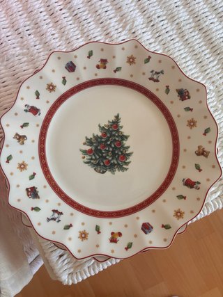 2 Platos de Postre Navidad Villeroy & Boch