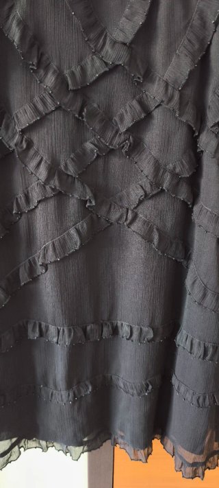 Vestido gasa negra