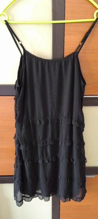 Vestido gasa negra