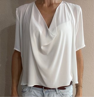 Blusa Zara Blanca