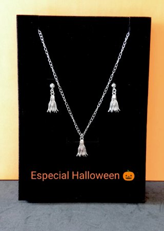 Conjunto de Joyería Escobitas Halloween