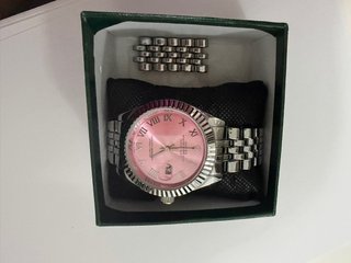 Reloj Datejust Plateado y Rosa