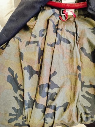 Gabardina abrigo forro camuflaje