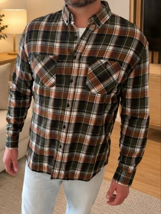 Camisa de cuadros XL nueva sin etiqueta