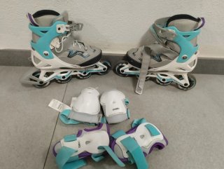 Patines Oxelo niña talla ajustable talla 32-35