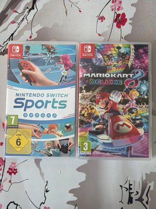 Nintendo Switch Sports y Mario Kart 8 Deluxe