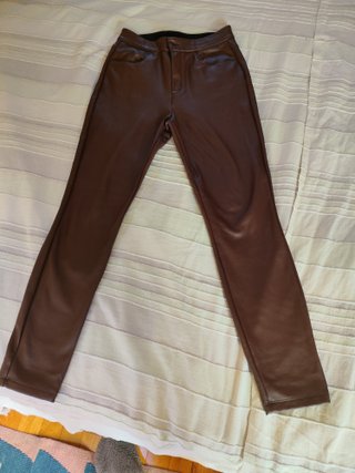 Pantalón Térmico Efecto Piel Marrón