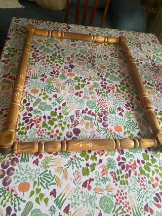 Conjunto rústico restaurado: 2 mesillas + espejo