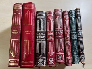 Lote 8 libros clásicos antiguos Editorial Aguilar