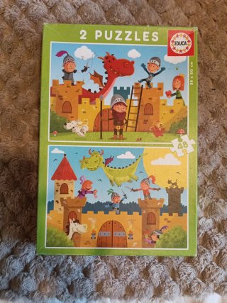 Set de 2 Puzzles Educa - Temática Medieval