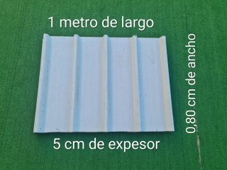 6 Retales de Panel sándwich 1m x 0.80m x 5cm