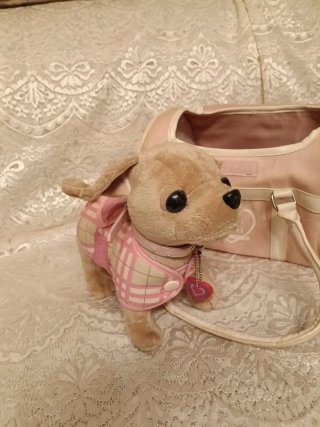 Bolso infantil con cachorro y accesorios