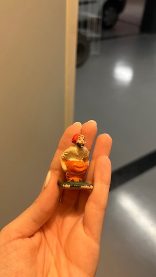 Figura antigua de Caganer para Belén