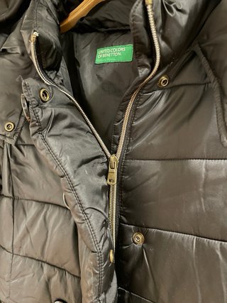 Chaqueta 3/4 Benetton Negra Talla 10