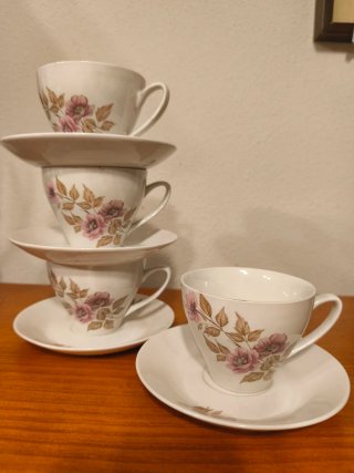 Set di 4 Tazze Vintage Anni '70