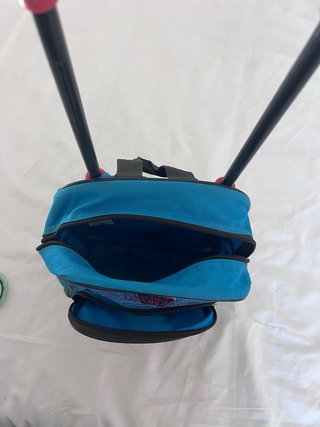 Mochila Escolar Ruedas Rayo McQueen Disney Azul
