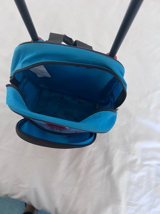 Mochila Escolar Ruedas Rayo McQueen Disney Azul