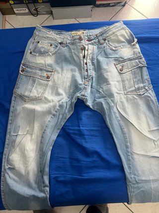 Jeans Adamus lunghi cargo uomo