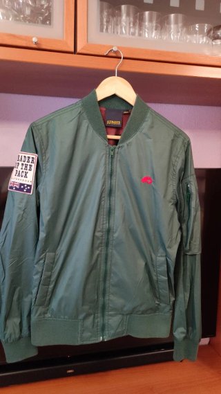 Chaqueta Bomber Verde