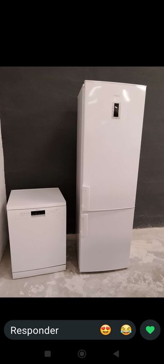 Frigorífico y Lavavajillas Blanco