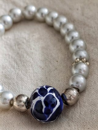 Pulsera con Esfera de Talavera Mexicana