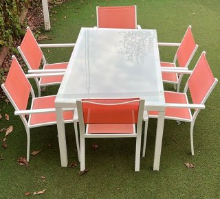 Mesa y 6 Sillas Jardín