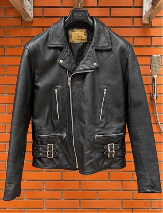Chaqueta Biker Cuero Estilo Británico 80s