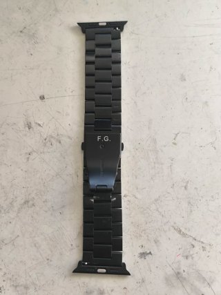 Correa eslabones negra Apple Watch F.G.