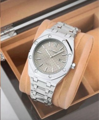 Reloj Cuarzo Lujo Plata