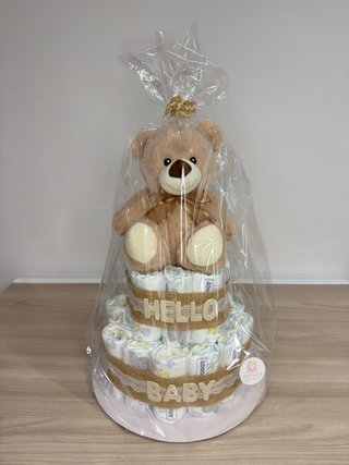 Tarta de Pañales beige/marrón