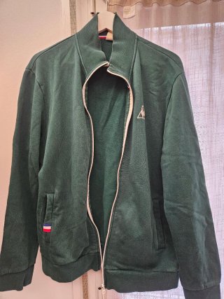 Sudadera Le Coq Sportif verde retro