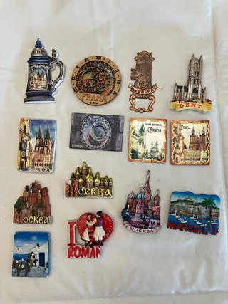 IMANES NEVERA PRAGA-MOSCU Y OTROS  LOT 6/7