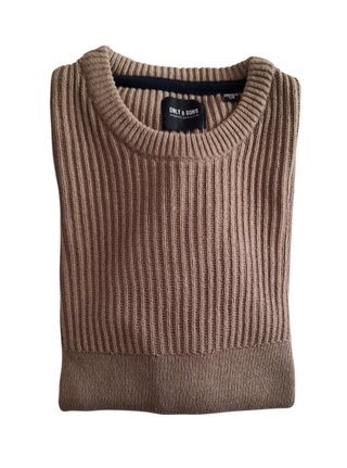 Only&Sons jersey marrón talla L