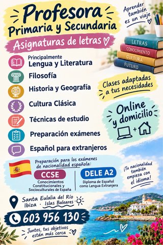 Clases particulares de refuerzo escolar