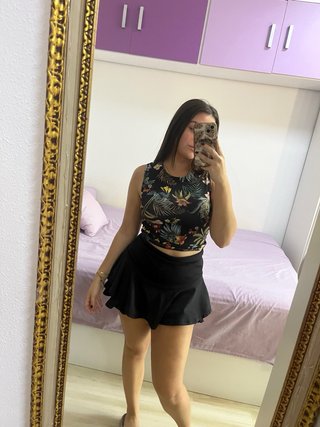 Falda pantalón negra