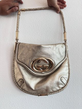 Bolso Gucci Britt Tassel Oro