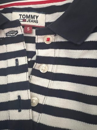 Polo Tommy Hilfiger Rayas Azul y Blanco