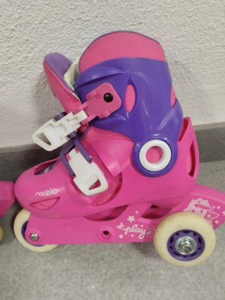 Patines infantiles Xelo rosa y morado talla 24-28