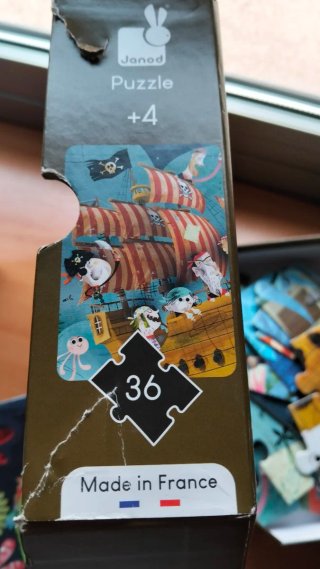 Puzzle Janod Piratas 36 piezas +4 años