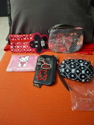 Set de 5 monederos variados