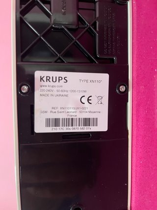 Cafetera Nespresso Krups Blanca Mini