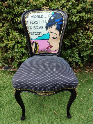 Silla Vintage Pop Art Restaurada